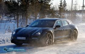 Official images of the porsche has confirmed it has given its mission e cross turismo concept the green light for series. Porsche Taycan Sport Turismo Wagon Caught Winter Testing In Sweden Porsche Taycan Forum Taycanforum Com