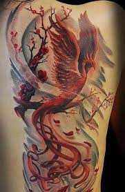 Einzigartiger phönix tattoo, der die wiedergeburt symbolisiert. Home Tattoo Spirit Zuhause Tattoo Korperkunst Tattoos Vogel Phonix Tattoos