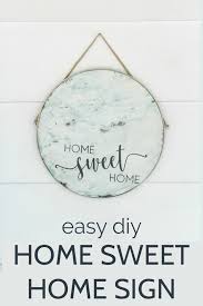 Instagallery photo by my home sweet home online. How To Make This Easy Home Sweet Home Sign Lovely Etc
