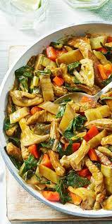 du magst die indische kuche wir auch mit diesem rezept zeigen wir dir wie lecker rindfleisch mangold paprika und au austernpilze rezept rindfleisch rezepte