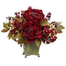 Check out our red silk hydrangeas selection for the very best in unique or custom, handmade pieces from our craft supplies & tools shops. Peony Hydrangea Silk Flower Arrangement Arranjos De Flores De Seda Flores Falsas Flores De Seda