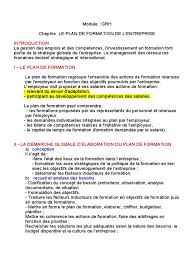 Si le plan de formation est l'outil central de la politique de formation pour l'entreprise, il reste dans un sens restreint, il est entendu comme l'ensemble des actions de formation imputables au sens de l'obligation fiscale portant sur les entreprises , soit plus de 11 milliards d'euros en 20113. Plan De Formation Pdf Emploi Economie
