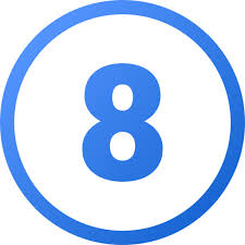 Number 8 - Free education icons