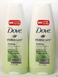 2 Dove Visible Care Toning Creme Body Wash Visibly More Beautiful Skin Dove Body Wash Toning Cream Body Cream