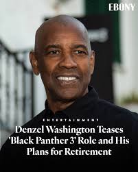 Denzel Washington will be making his debut in the Marvel Cinematic  Universe! The iconic actor has confirmed that Ryan Coogler is crafting a  role for him in the next Black Panther movie.