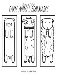 You can use our amazing online tool to color and edit the following bookmark coloring pages. Free Printable Farm Animal Bookmarks For Kids To Color Bookmarks Kids Coloring Bookmarks Coloring Bookmarks Free