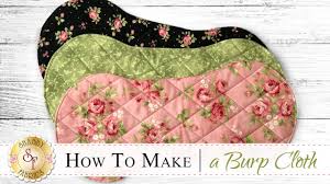40+ free baby burp cloth patterns. How To Make A Flannel Burp Cloth A Shabby Fabrics Sewing Tutorial Youtube