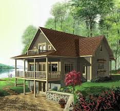 Daylight basement house plans are meant for sloped lots, which allows windows to be incorporated into the basement walls. Lake Cabin Plans With Walkout Basement