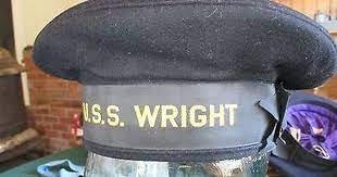 Early Us Navy Flat Hat The Use Of Using Navy Ship Names On This Type Of Head Gear Was Discontinued In 1941 For Security Rea Navy Uniforms Flat Hats Navy Flats