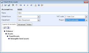 Chart Of Accounts Properties