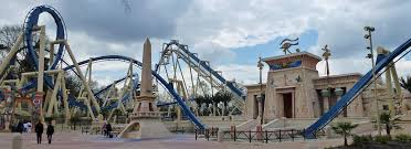 There is a dedicated exit for parc astérix between exits 7 and 8. Oziris Parc Asterix Plailly Picardie France Roller Coaster Theme Park Park