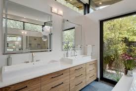 It features two metal sinks and a practical construction with six shelves and lower compartments with double wooden doors and. 75 Beautiful Bathroom With A Vessel Sink Pictures Ideas March 2021 Houzz