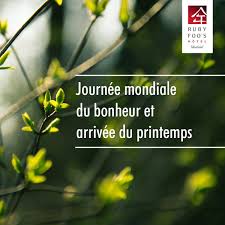 Et plus vite que ça ! Hotel Ruby Foo S Sur Twitter Aujourd Hui C Est Une Journee Doublement Reconfortante On Fete La Journee Mondiale Du Bonheur Et L Arrivee Du Printemps Enfin Https T Co Wbnevmqjd1