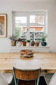 Global Inspired Home Tour Kitchen Window Design Wooden Kitchen Table Window Sill Decor