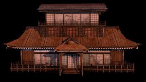 3d Model Japanese Old Tradition House Building Plaatsen Om Te Bezoeken