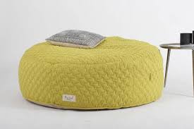 Round Bean Bag Bean Bag Chair Floor Cushion Yellow Bean Bag Chair Large Floor Pillows Yellow Furniture