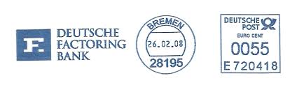 Deutsche factoring bank gmbh & co. Philaseiten De Briefe Deutscher Banken