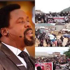 Nigerians are still mourning the sudden demise of a popular cleric, temitope balogun joshua, better known as prophet tb joshua, who died on june 5, 2021. Akoko Village Youth Protest On Tb Joshua Burial Place Mzansi27