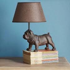 Peter Pug Lamp Table Desk Lamps Lighting Rusticlamps Eclectic Table Lamps Pugs Lamp