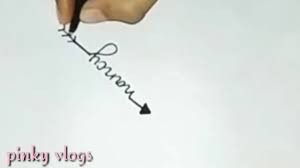 Name tattoos design — you also can make a tattoo of your name of the first word with some unique heart shape pattern. Nancy Name Easy Tattoo Design Subscribe Request Pinky Vlogs Youtube
