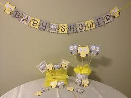 But, now a days, most parents to be are using this tone for boys too. Owl Baby Shower Decorations Package Owl Baby Shower Yellow Grey White Baby Neutral Shower Decor Owl Baby Shower Owl Baby Shower Decorations Baby Shower Yellow