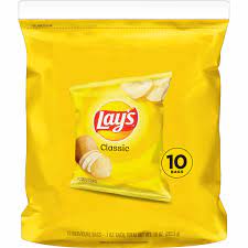 Shop for lay's® classic potato chips snack bags at ralphs. Lay S Classic Potato Chips 1 Oz Bags 10 Count Walmart Com Walmart Com