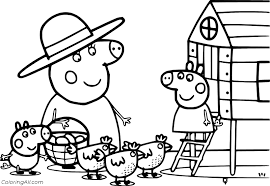 Take out the crayons and get ready for coloring fun with free coloring pages from coloringpages7.info! Peppa Pig Coloring Pages Coloringall