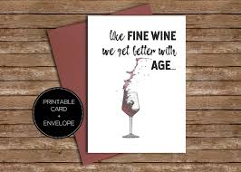 Printable 18th Birthday Card Template Printable Funny Wine Birthday Card For Her Sister Best Friend Etsy Wine Birthday Cards Wine Birthday Cards Funny Birthday Cards For Her