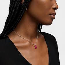 Pendentif ourson en acier rose petit Sweet Dolls