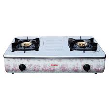 Diskon 8%, harga promo rp719.000, harga normal rp779.000, kompor : Rinnai Kompor Gas 2 Tungku Ri 712af Api Lilin Motif Bunga Perlengkapan Rumah 756090712