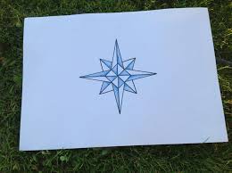 Reposition the compass on one of the new points and draw an arc above the line, roughly where your perpendicular line will go. How To Draw A Beautiful Compass Rose B C Guides