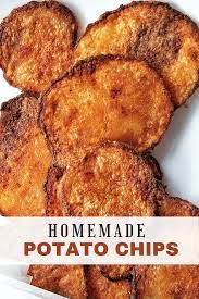 Homemade Potato Chips Recipe Potato Chips Recipes Cooking Dinner