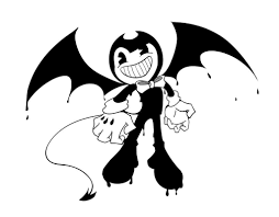 Indie games coloring pages bendy and the ink machine alice angel boris the wolf gorgeous art just ink amazing art fan art. The Happy Hotel S Ink Demon Hazbin Hotel X Male Bendy Reader Bendy And The Ink Machine Drawings Ink