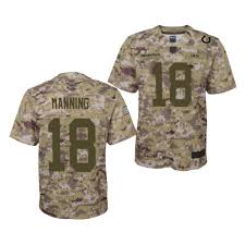 Peyton williams manning (born march 24, 1976) is a former american football quarterback who played in the national football league (nfl) for 18 seasons. Men Indianapolis Colts Peyton Manning 18 2018 Salute To Service Jersey Camo Fevocam Org