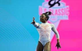 Biles successfully landed the vault, but took a hop and then step back. Iaeaj0h Ybm6rm