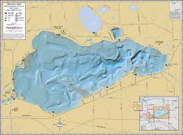 Shawano Lake Wall Map