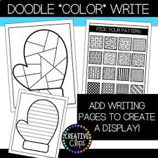 Download and print these mitten coloring pages for free. Winter Coloring Pages Doodle Shape Mitten Made By Creative Clips