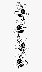 Learn how to draw rose stencil pictures using these outlines or print just for coloring. Rose Stencil Silhouette Drawing Free Transparent Image Rose Vine Drawing Hd Png Download Kindpng