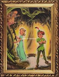 Peter Pan And Wendy Disney Art Home Decor Wall By Retroandfabulous 10 00 Disney Art Peter Pan Disney Love