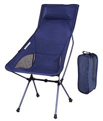 Marchway Lightweight Portable Folding High Back Camping Chair With Pillow For Outdoor Sport And Travel Dark N Camping Furniture Camping Chair Lightweight Chair