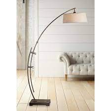 Globe electric 67395 barden floor lamp, dark bronze with beige. Uttermost Calogero Plated Dark Bronze Arc Floor Lamp 13x05 Lamps Plus