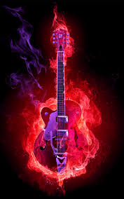 Maybe you would like to learn more about one of these? Flame Guitar Hd Wallpaper 1600 2560 High Definition Wallpaper Daily Screens Id 3331 Music Guitar Art Guitar Wall Art Music Wallpaper