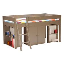 Le lit combiné vous fait gagner une place appréciable.le couchage est prévu pour un matelas l' ensemble lit sureleve chambre enfant maty bois blanc vieilli est composé de: Lit Combine Enfant Gino Pas Cher A Prix Auchan