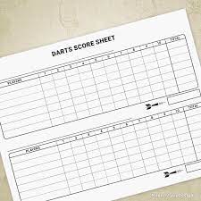 Popular dart games '01 (501, 301, …) the classic dart game. Darts Scoring Sheet Printable In 2021 Darts Sheet Templates Printable Free