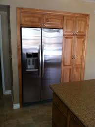 Wall Recessed Fridge Kitchen Design Small Pantry Remodel Kitchen Cabinet Design