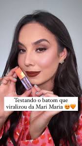 Testando o batom que viralizou da Mari Maria 😍🧡, Quem amou muito essa  cor? Comenta aqui 🥰, Ele se chama MODEL e já chegou na minha loja, você  pode comprar pelo site: www.mariamaquiadashop.com.br ou na ...