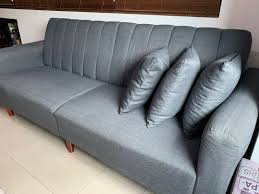 This is made in the usa www.element20designs.com. Sofa Bed Black Upholstered In Fabric Slightly Negotiable Furniture Home Living Furniture Sofas On Carousell