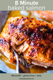 This baked salmon recipe is simple as heck to prepare, and you can enjoy the salmon as is, with i find that oven baked salmon cooks best at higher temperatures for less time. 8 Minute Baked Salmon Super Easy Recipe The Endless Meal