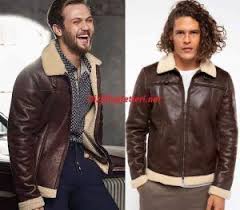 Cukur Yamac Kahverengi Mont Turkish Fashion Fashion Leather Jacket