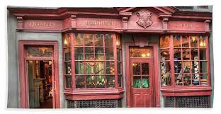 The set contains the diagon alley shop quality quidditch supplies, which includes quidditch balls and brooms. Quality Quidditch Supplies Beach Towel For Sale By Jim Thompson